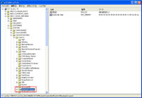 レジストリエディタ画面1