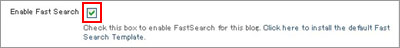 Enable Fast Search