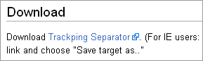 Trackping Separator