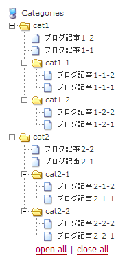 dTreeにブログ記事タイトルを表示