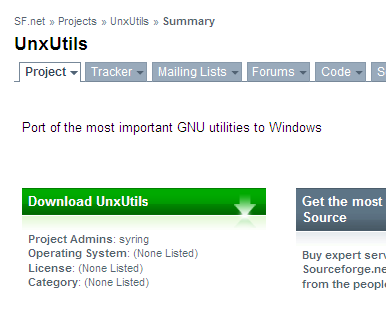 Download UnxUtils