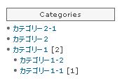 親カテゴリーと合算