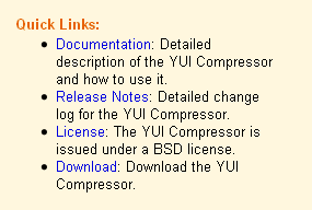 Yahoo! UI Library: YUI Compressor