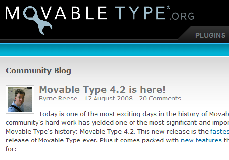 Movable Type 4.2