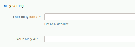 bit.ly Setting