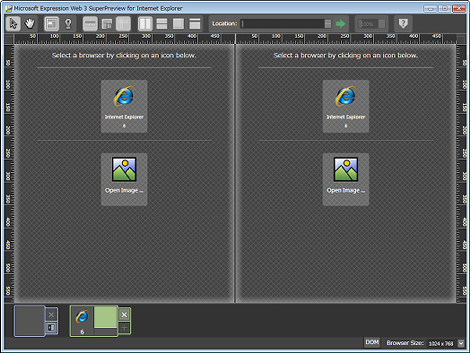 Microsoft Expression Web 3 SuperPreview for Windows Internet Explorer（IE9を利用している場合）