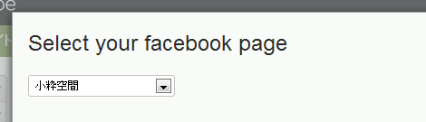 Facebookページ選択2