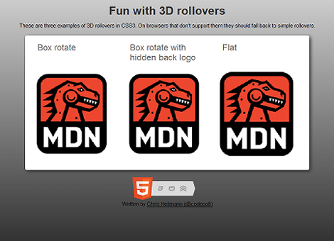 Fun with 3D rollovers