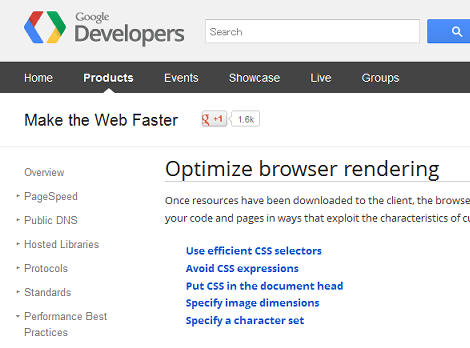 Optimize browser rendering