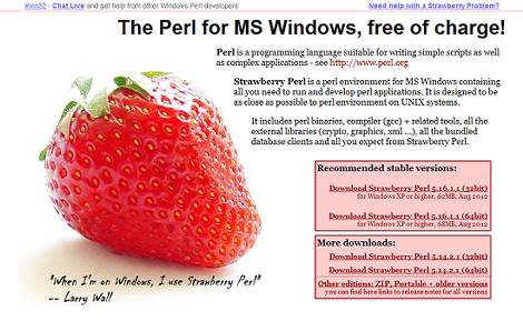 Strawberry Perl