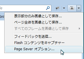 Page Saverオプション