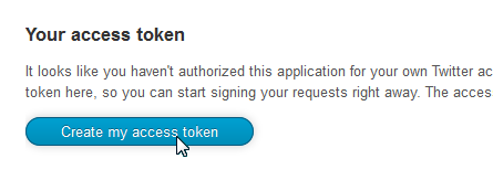 Create my access token