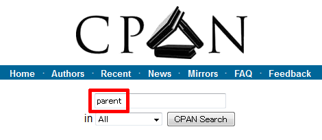 CPANのページ