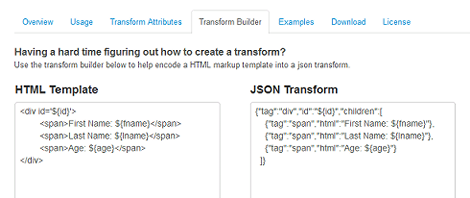 Transform Builder