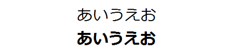 bold指定した文字の幅を狭くする