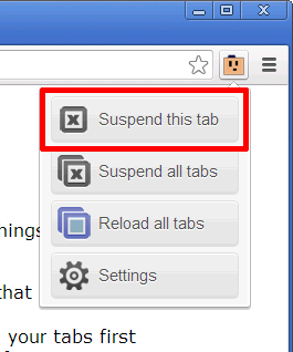 Suspend this tab