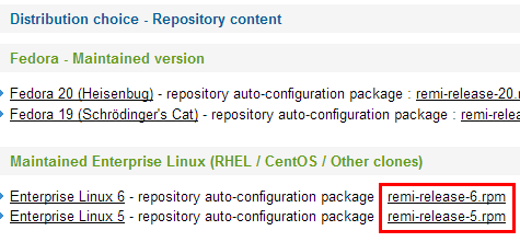Les RPM de Remi - Repository