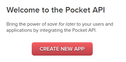 Pocket: Developer API