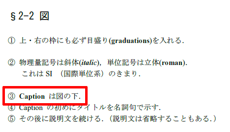 なぜ図の標題は図の下で、表の標題は表の上？