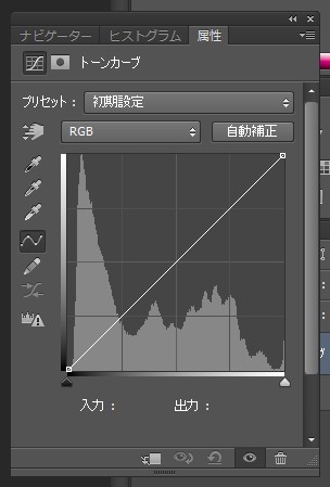 トーンカーブウィンドウ