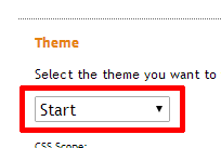 design a custom theme