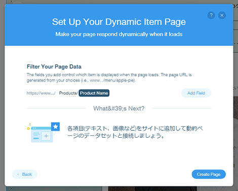 Set Up Your Dynamic Item Page