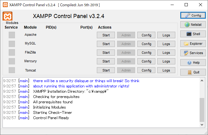 Windows10 Xampp起動時に Error Cannot Create File C Xampp Xampp Control Ini アクセスが拒否されました となる不具合の対処方法 小粋空間