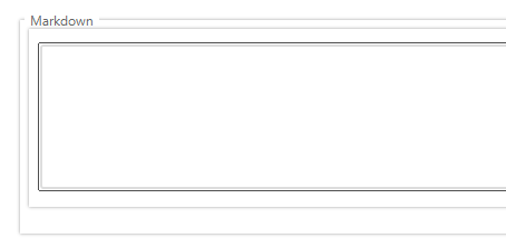 Markdown用のテキストエリア表示